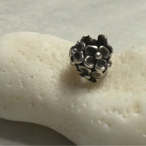 Trollbeads Silver Floral Bracelet Charm